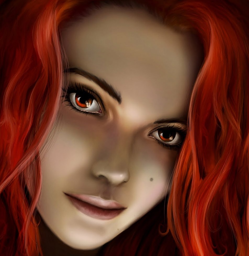 Fantasy Girl With Red Hair Wallpaper 2 The Written Word